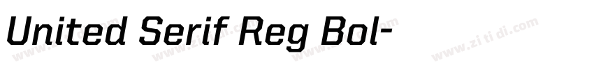 United Serif Reg Bol字体转换